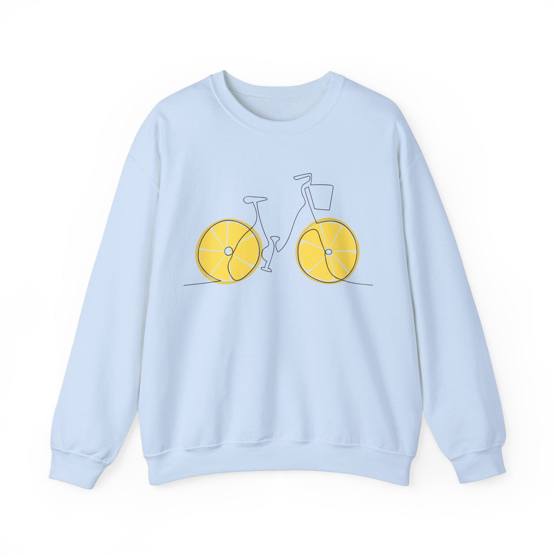 Fresh Ride: Lemon Bicycle Graphic Sweatshirt