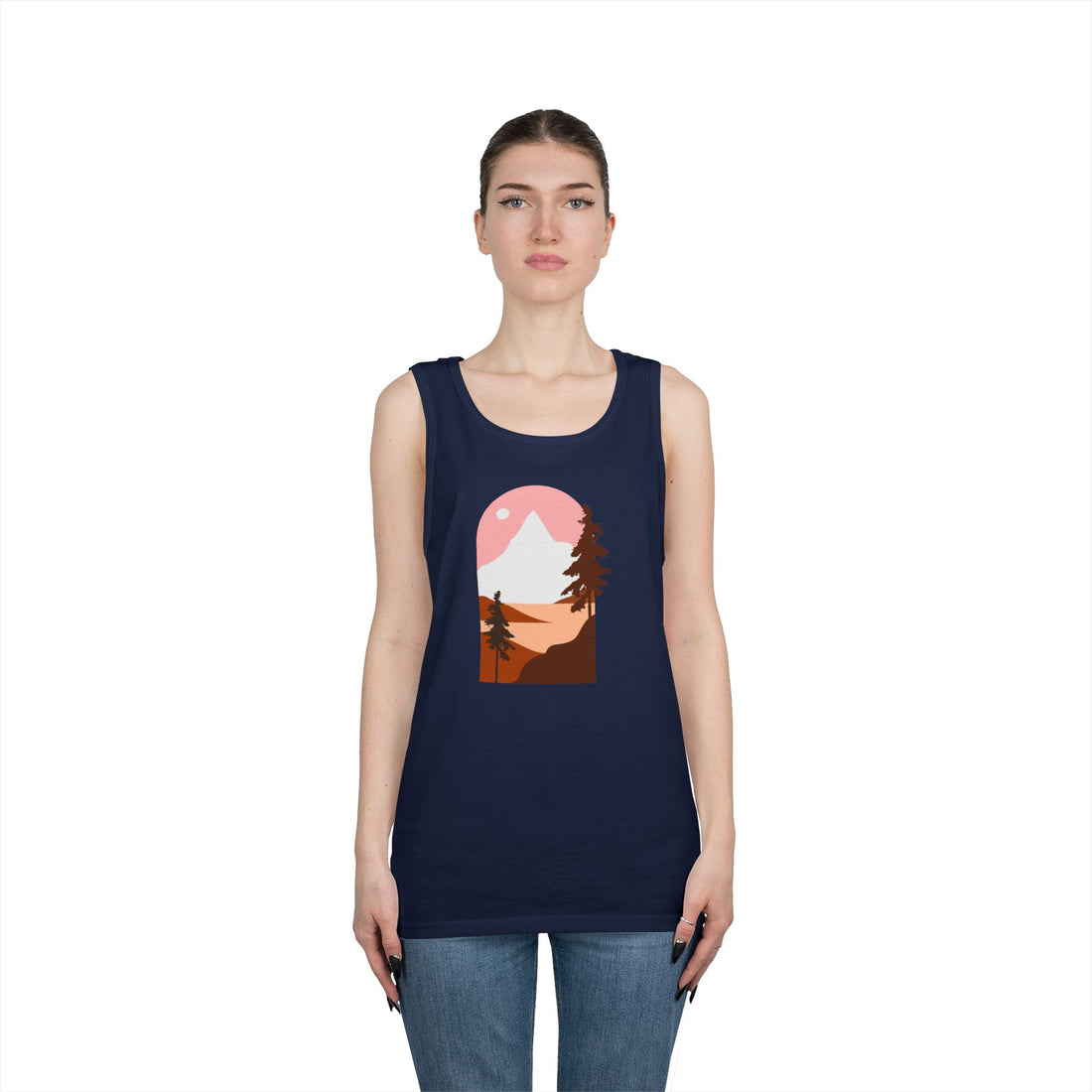 Arched Escape: Scenic Graphic Heavy Cotton Tank Top