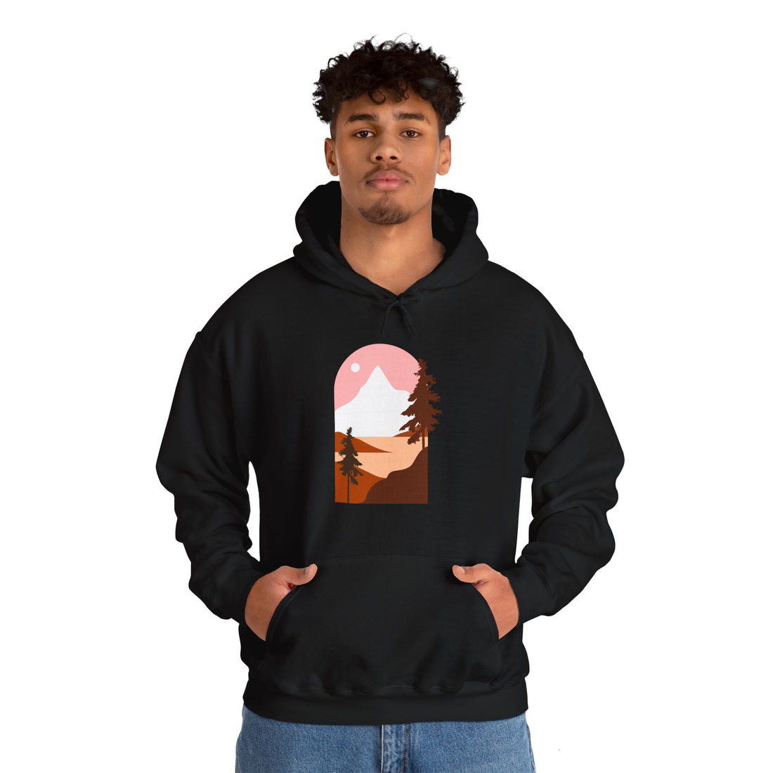 Arched Escape: Scenic Graphic Hoodie