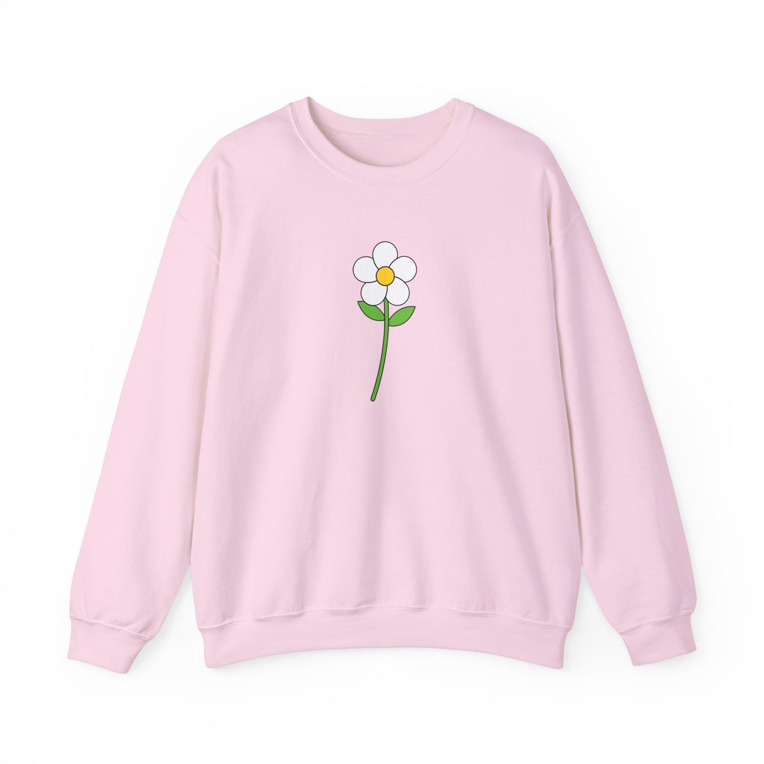 Minimalist Flower Graphic Sweatshirt