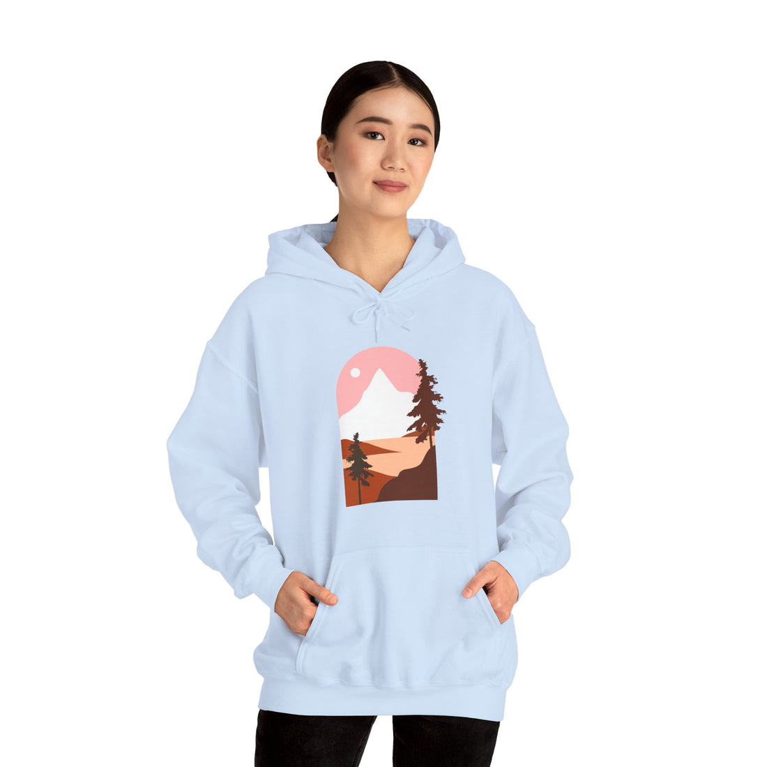 Arched Escape: Scenic Graphic Hoodie