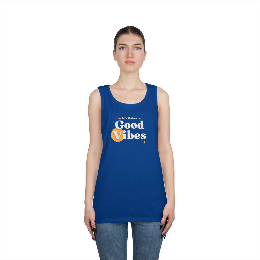 Good Vibes Graphic Heavy Cotton Tank Top