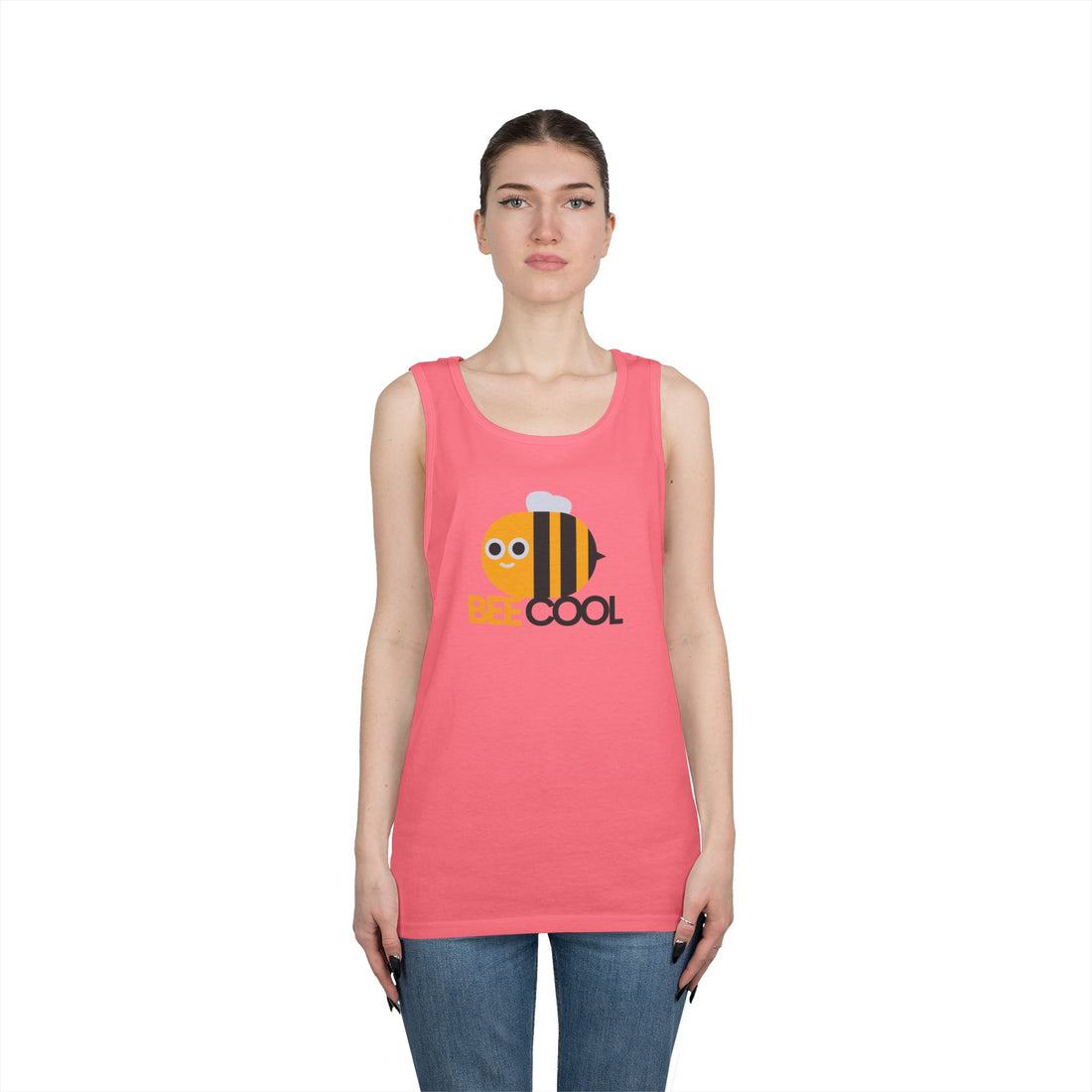 Bee Cool Graphic Heavy Cotton Tank Top