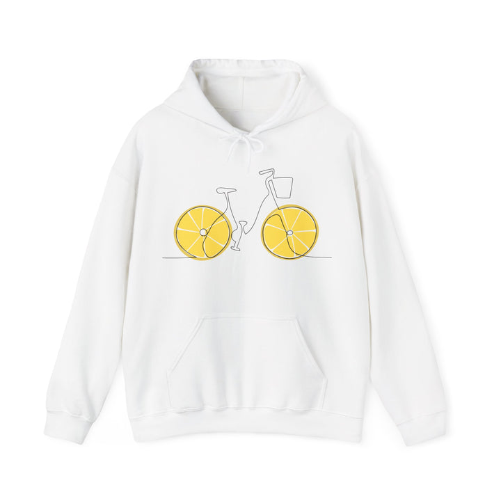 Fresh Ride: Lemon Bicycle Graphic Hoodie