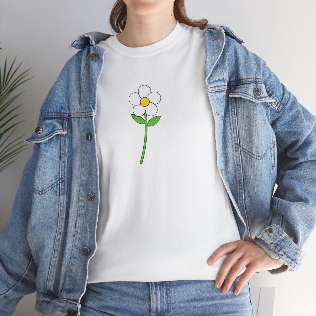 Minimalist Flower Graphic Tee