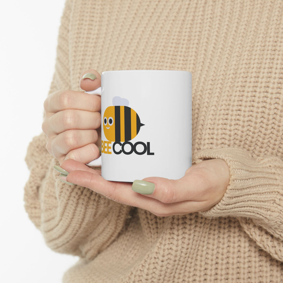 Bee Cool Graphic Ceramic Mug