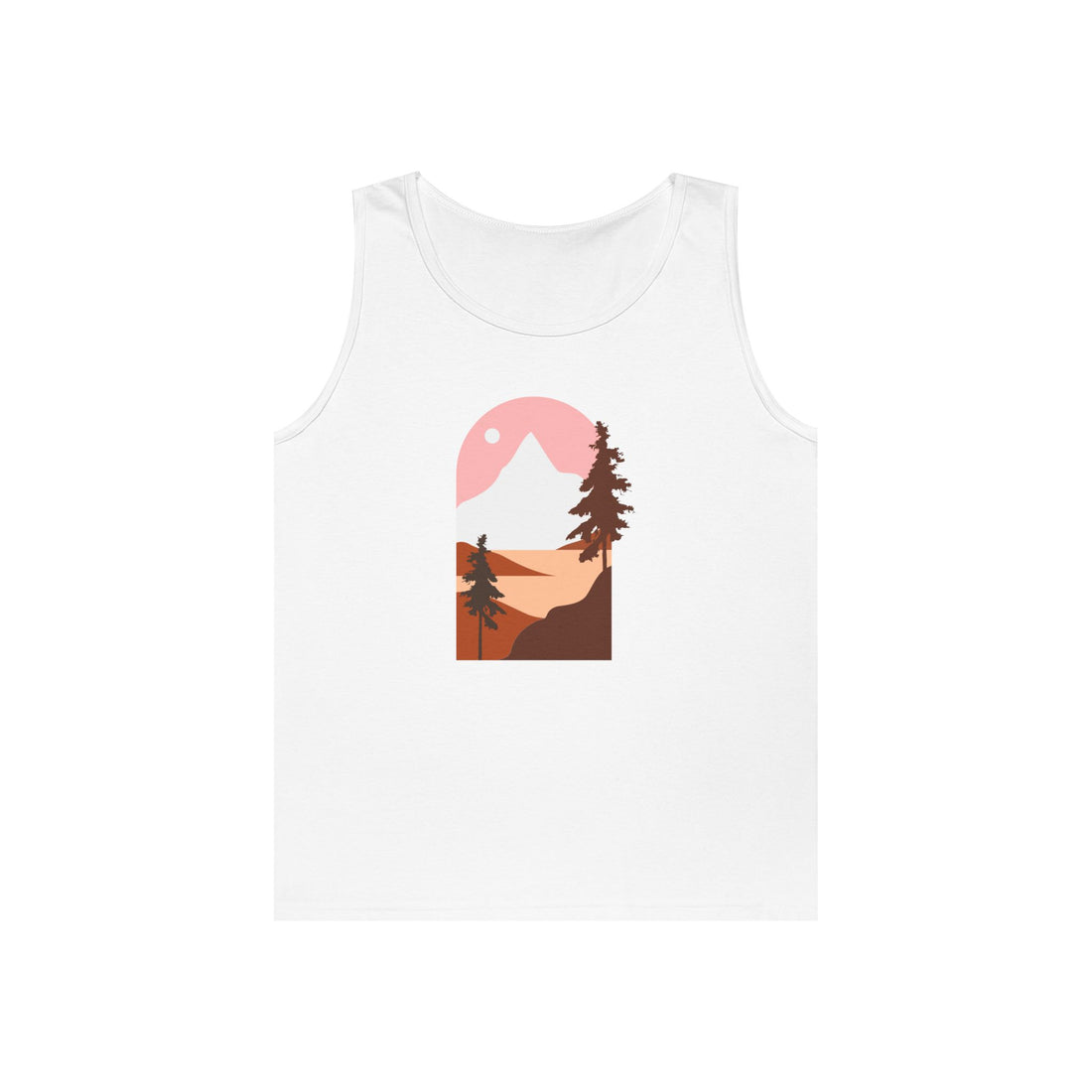 Arched Escape: Scenic Graphic Heavy Cotton Tank Top