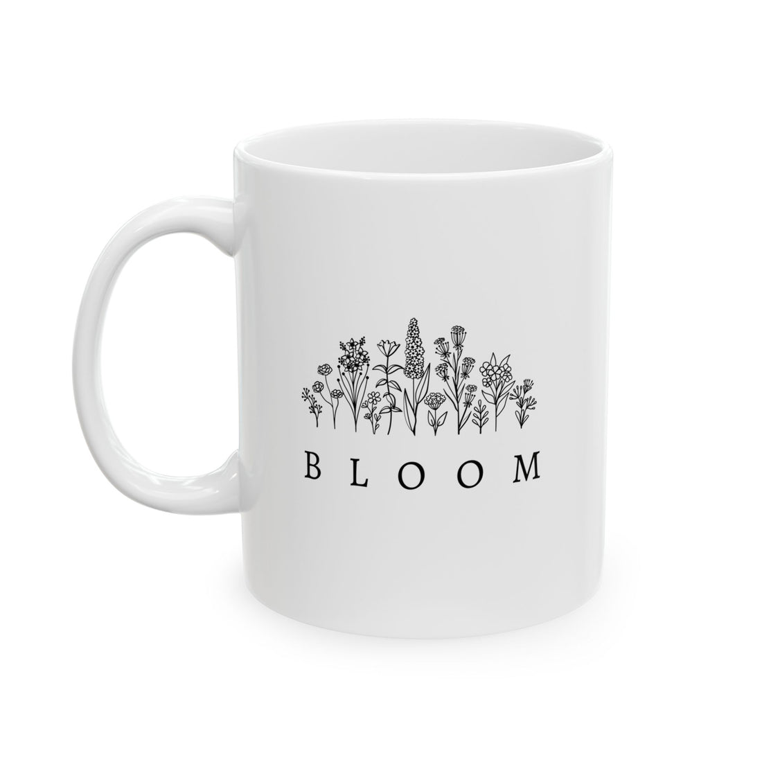 Bloom Flower Graphic Ceramic Mug