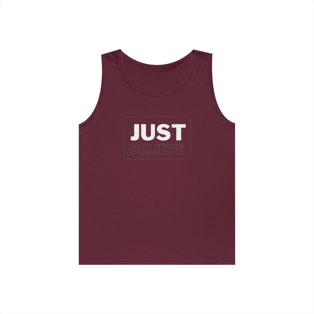 Just Believe Graphic Heavy Cotton Tank Top