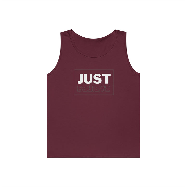 Just Believe Graphic Heavy Cotton Tank Top