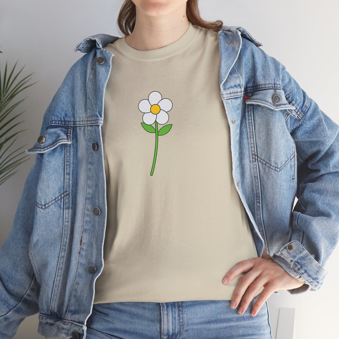 Minimalist Flower Graphic Tee