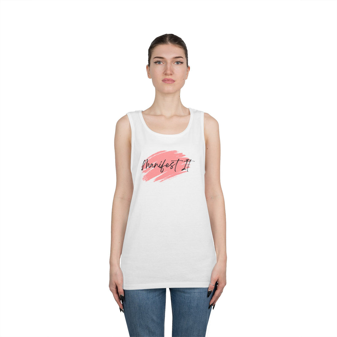 Manifest It Graphic Heavy Cotton Tank Top