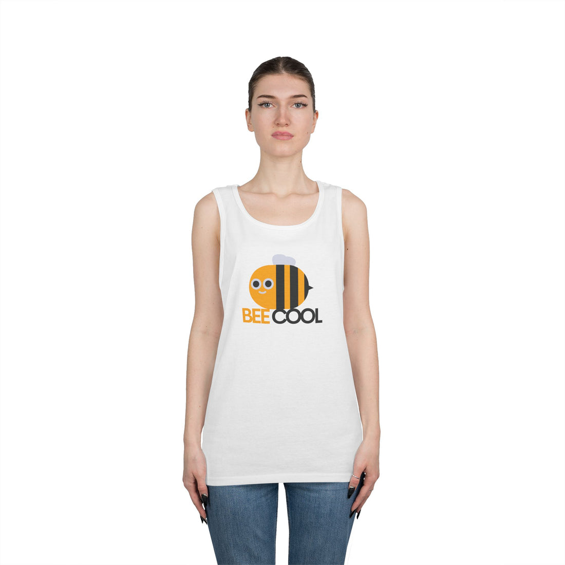 Bee Cool Graphic Heavy Cotton Tank Top