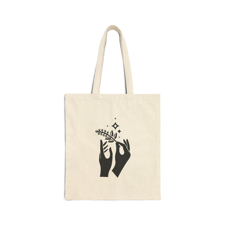 Nature-Inspired Graphic Cotton Canvas Tote Bag